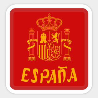 Spain world cup tshirt spanish fans Sticker